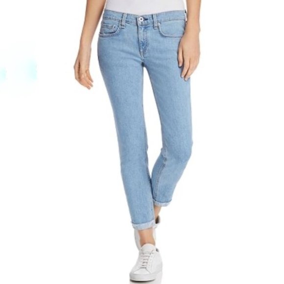 Rag & Bone Dre Capri Frayed Hem in Clean Judi - Picture 1 of 6
